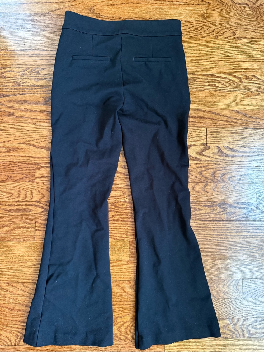 LOFT Versa Ponte Deluxe Black Boot-Cut Flare Pants Size 4 - Picture 8 of 8